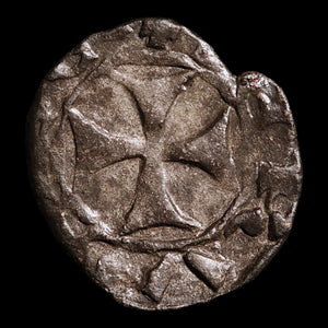 Kingdom of Cyprus, Lusignan Kings, BI Denier - c. 1250 to 1400 CE - Crusader States