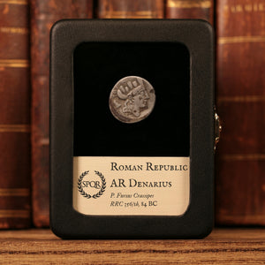 Roman Republic, P. Furius Crassipes, AR Denarius, Cybele (Mother Goddess) - 84 BCE - Roman Republic
