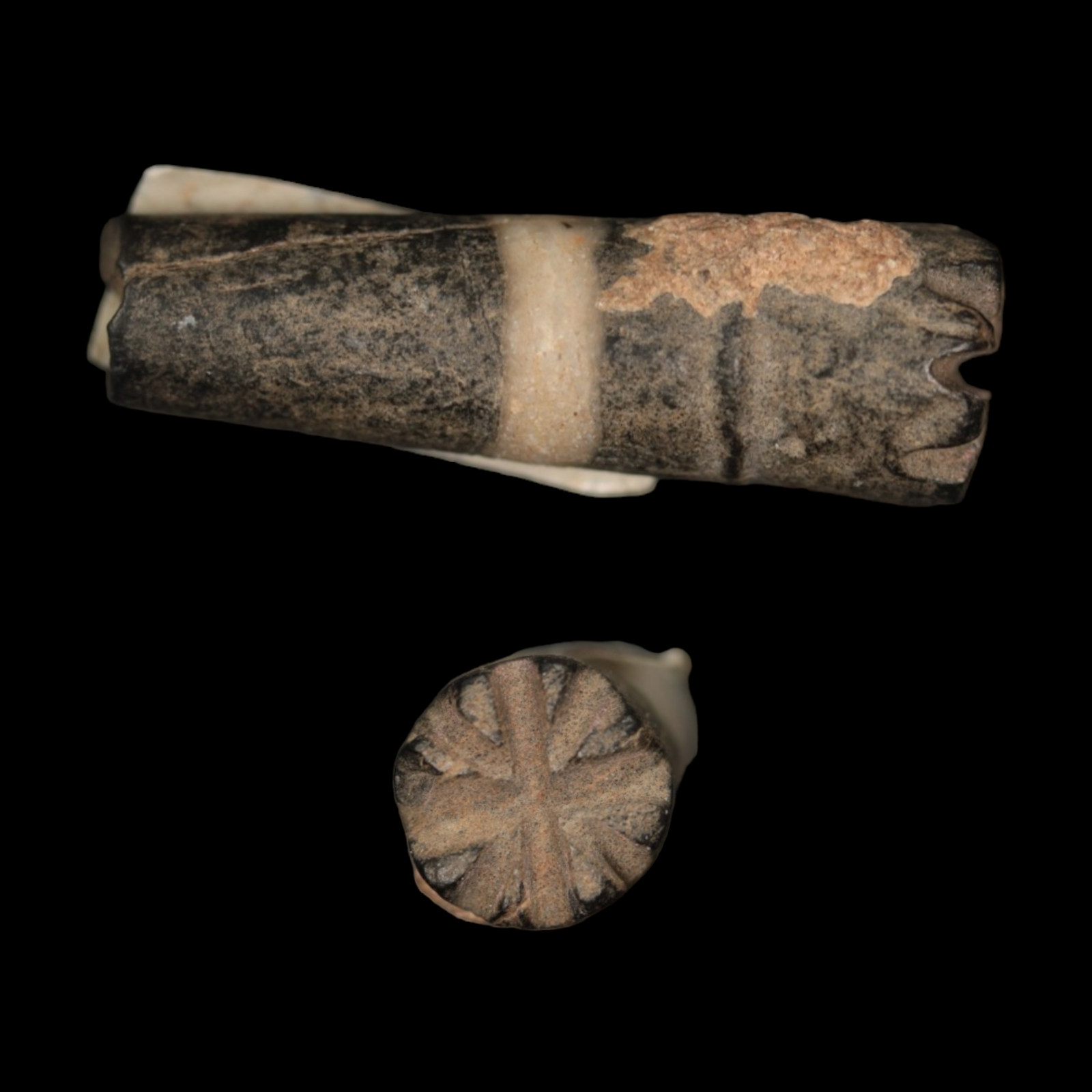 Mesopotamian Stone Seal Stamp, 25mm - c. 5000 – 4000 BCE - Western Mesopotamia - 10/4/23 Auction