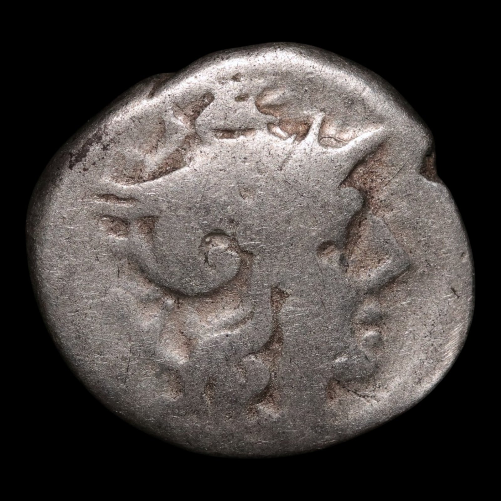 Roman Republic, Issuer M, AR Denarius, Roma & Dioscuri - 208 BCE - Roman Republic