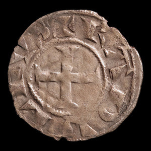 Lordship of Déols, Lord Ralph VI, AR 1 Denier - 1160 to 1176 CE - The Crusades