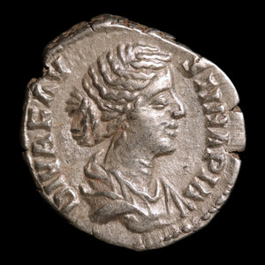 Rome, Faustina the Younger, AR Denarius, Throne Reverse - 176 to 180 CE - Roman Empire