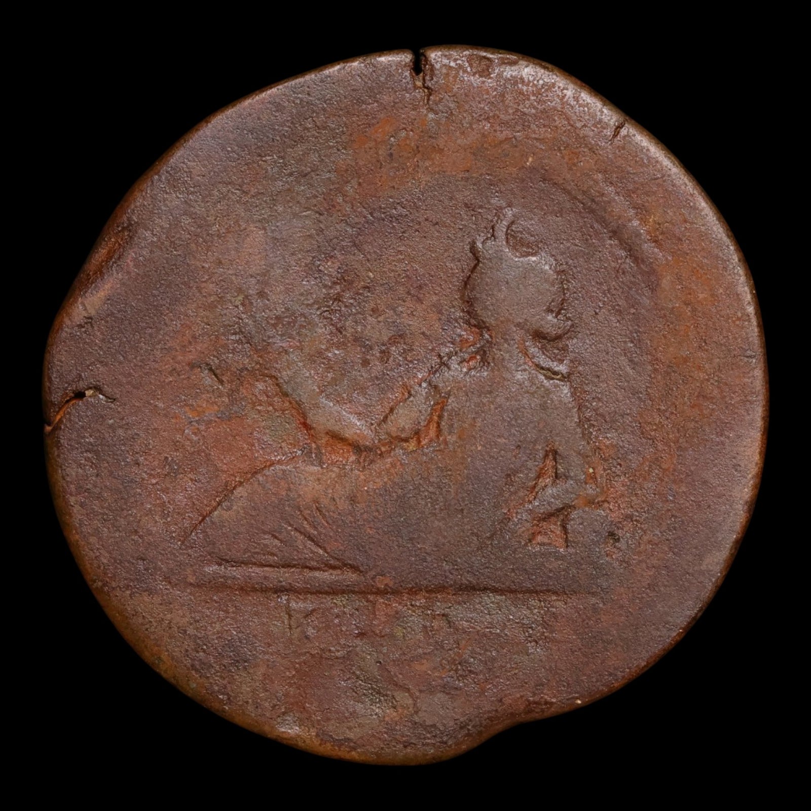 Egypt, Alexandria, Emperor Hadrian, AE Drachm, Euthenia (Prosperity) - 123 to 124 CE - Roman Provinces