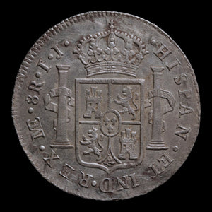 Spanish Empire, Peru, King Charles IV, 8 Reales, "Piece of Eight" - 1791 CE - Spanish Empire