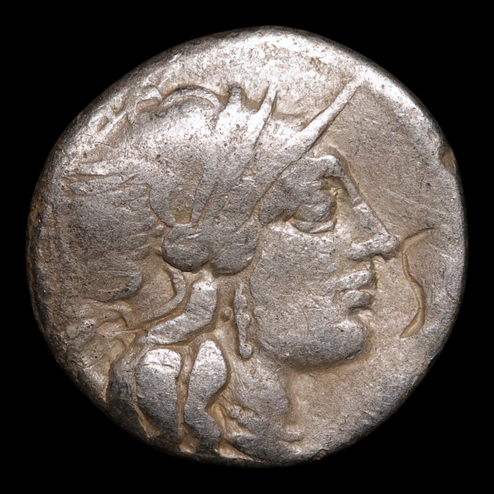 Roman Republic, C. Plautius, AR Denarius, Roma & Dioscuri - 121 BCE - Roman Republic