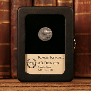 Roman Republic, D. Iunius Silanus, AR Denarius, Roma & Victory - 91 BCE - Roman Republic