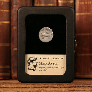 Roman Republic, Mark Antony, AR "Legionary Denarius" - 32 to 31 BCE - Roman Republic