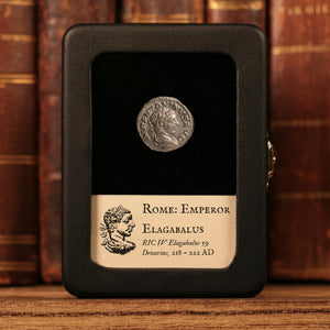Rome, Emperor Elagabalus, AR Denarius, Annona (Deity of Grain) - 218 to 222 CE - Roman Empire