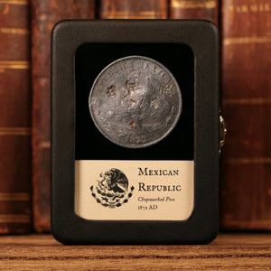 Mexico, AR 1 Peso with Chinese Chop Marks - 1872 CE - Mexico