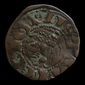 Kingdom of Castile and Leon, King Ferdinand IV, Billon 1 Denier - 1295 to 1312 CE - Spanish States