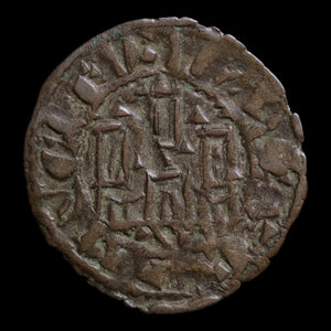 Kingdom of Castile and Leon, King Ferdinand IV, Billon 1 Denier - 1295 to 1312 CE - Spanish States