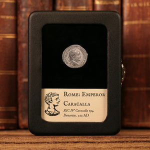 Rome, Emperor Caracalla, AR Denarius, Serapis (Sun God) - 212 CE - Roman Empire