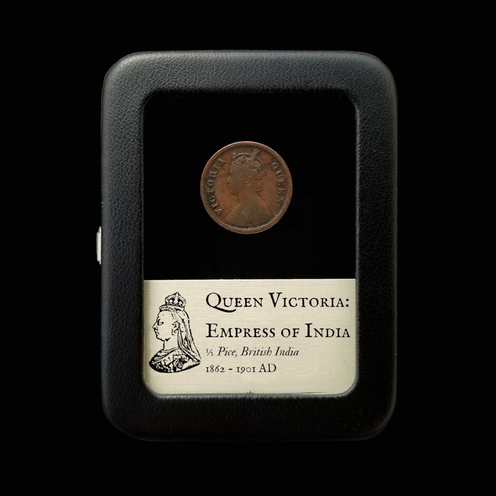Queen Victoria, Empress of India, ½ Pice Coin - 1862 to 1901 CE - British India