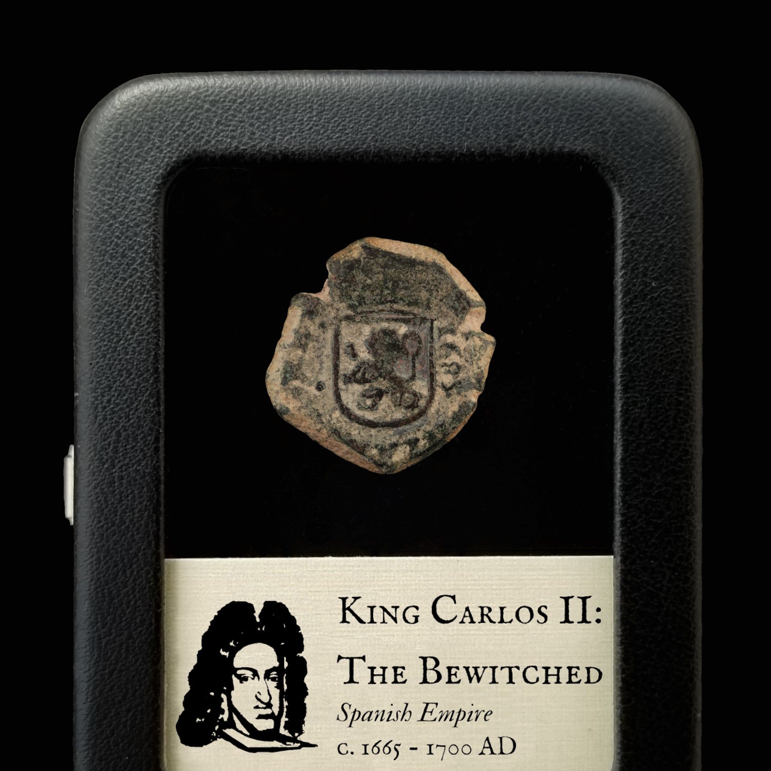 King Charles II "The Bewitched" Copper Cob - c. 1665 to 1700 - Spanish Empire