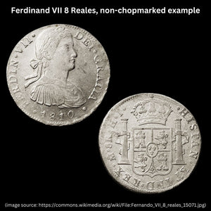 Spanish "Piece of Eight" With Chinese Chopmarks - 1808 to 1825 - Circulated in Asia - 5/24/23 Auction