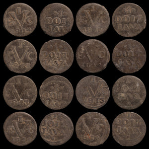 Indonesian States, Java, British East India Company, Tin Duit - 1813 to 1814 CE - British East Indies