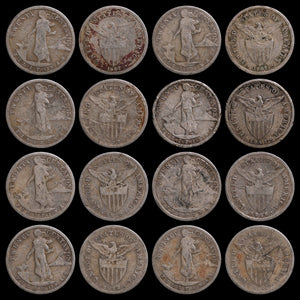 U.S. Controlled Philippines, Twenty Centavos Silver Coin - 1907 to 1929 - U.S. Philippines