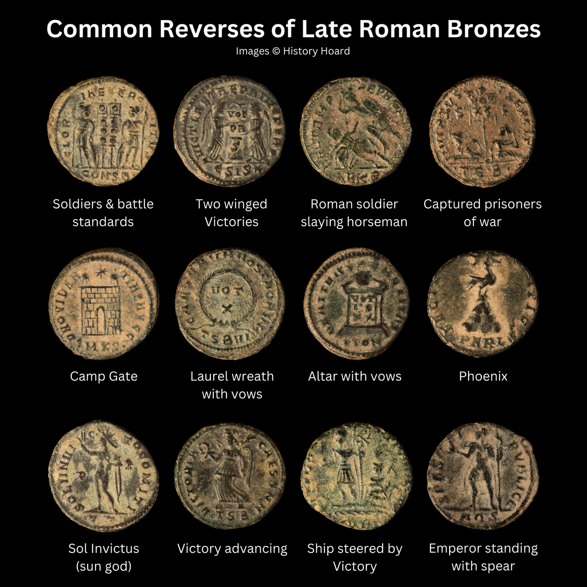 Ancient Roma Numina Roman Bronze Nummus, Constantinian Dynasty - c. 306 to 361 CE - Roman ...