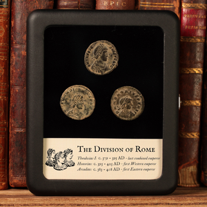 The Division of Rome, Three Coin Collection - c. 379 to 423 CE - Eastern & Western Rome