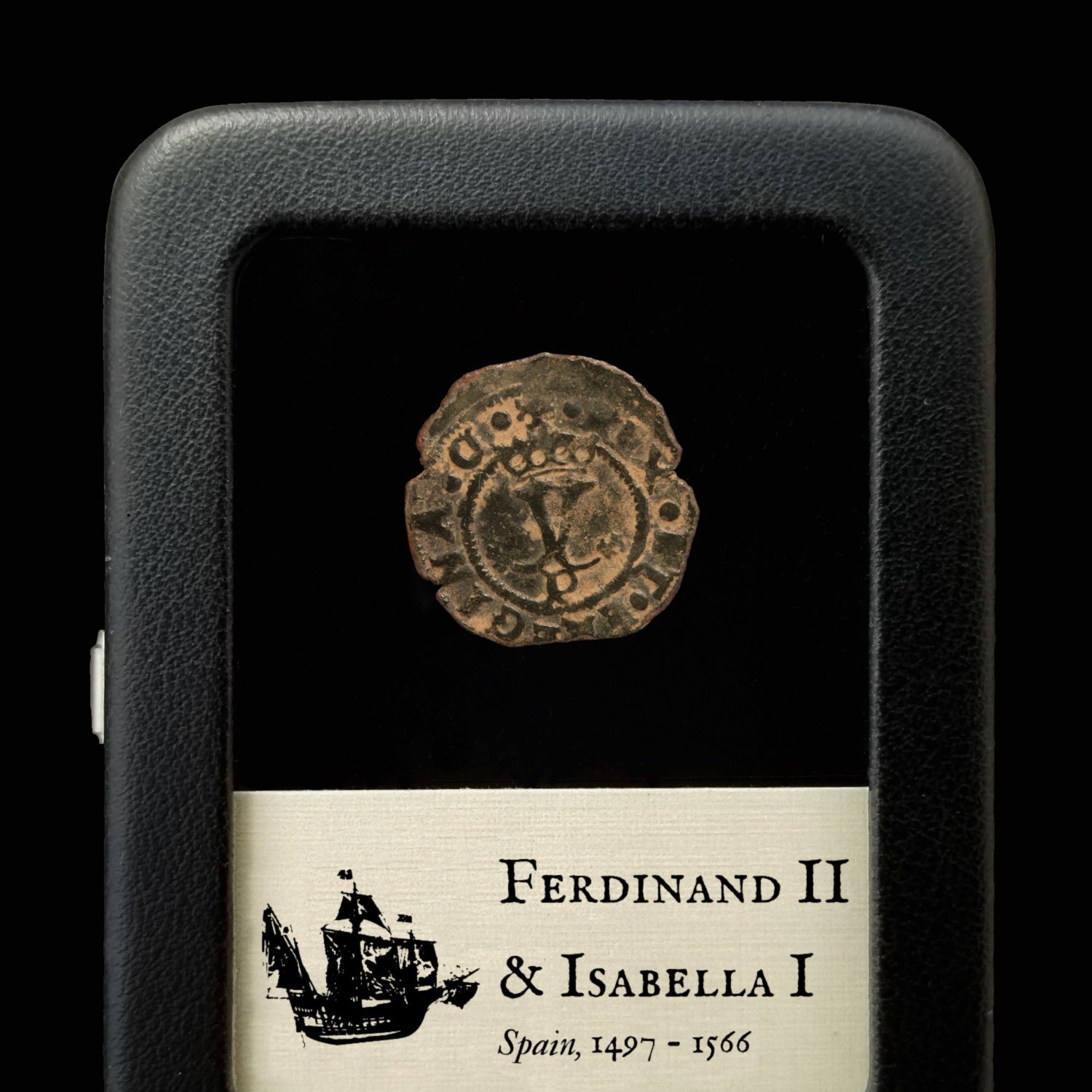 Spain, Ferdinand II & Isabella I, Blanca Coin - 1497 to 1566 CE - Voyages of Colombus