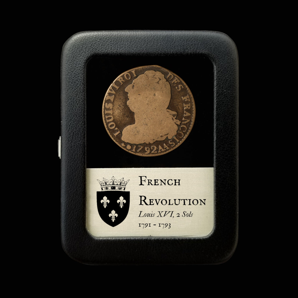 French Revolution, King Louis XVI, 2 Sols or 12 Deniers - 1791 to