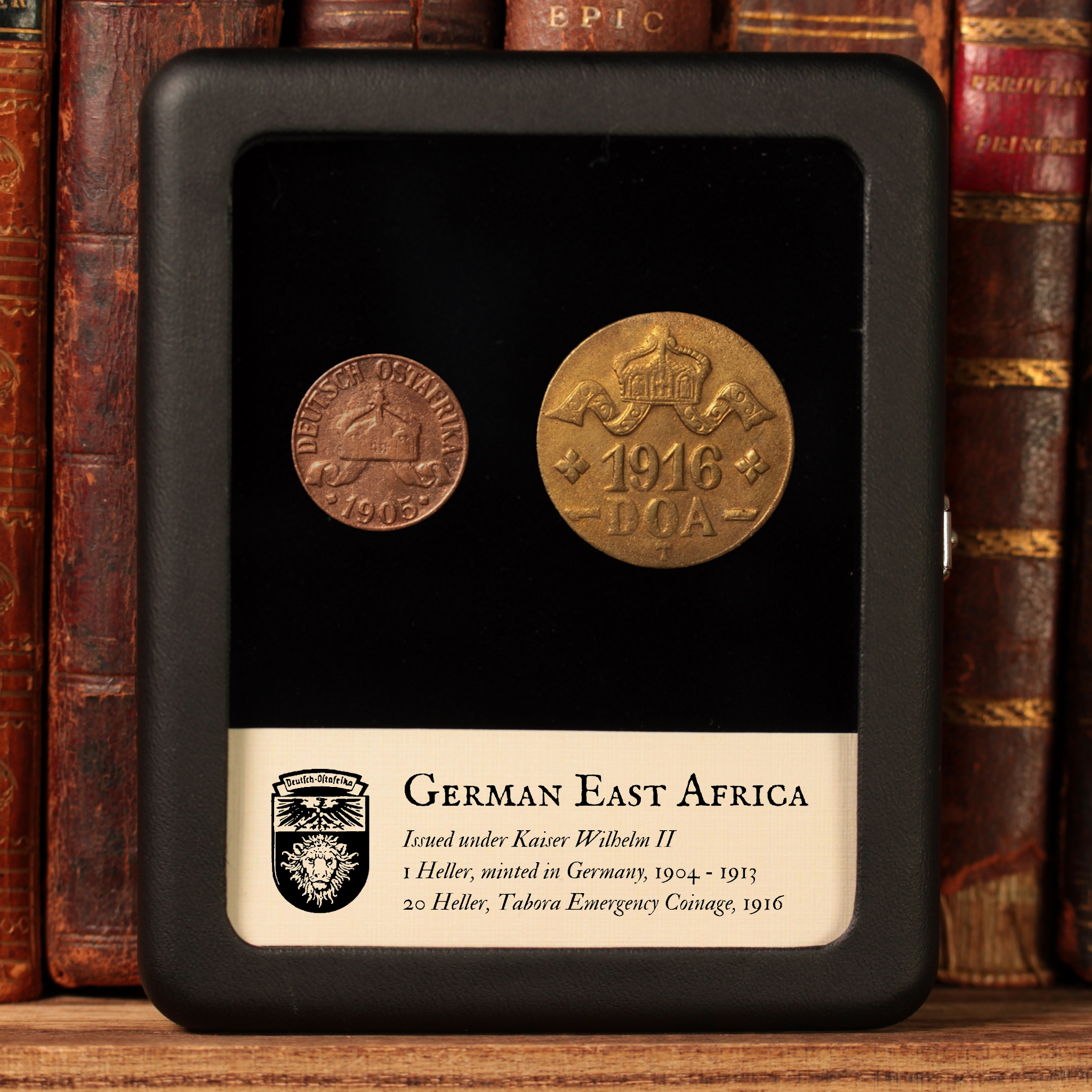 German East Africa, WWI Colonial Coinage - 1904 to 1916 German East Africa, WWI Colonial Coinage - 1904 to 1916