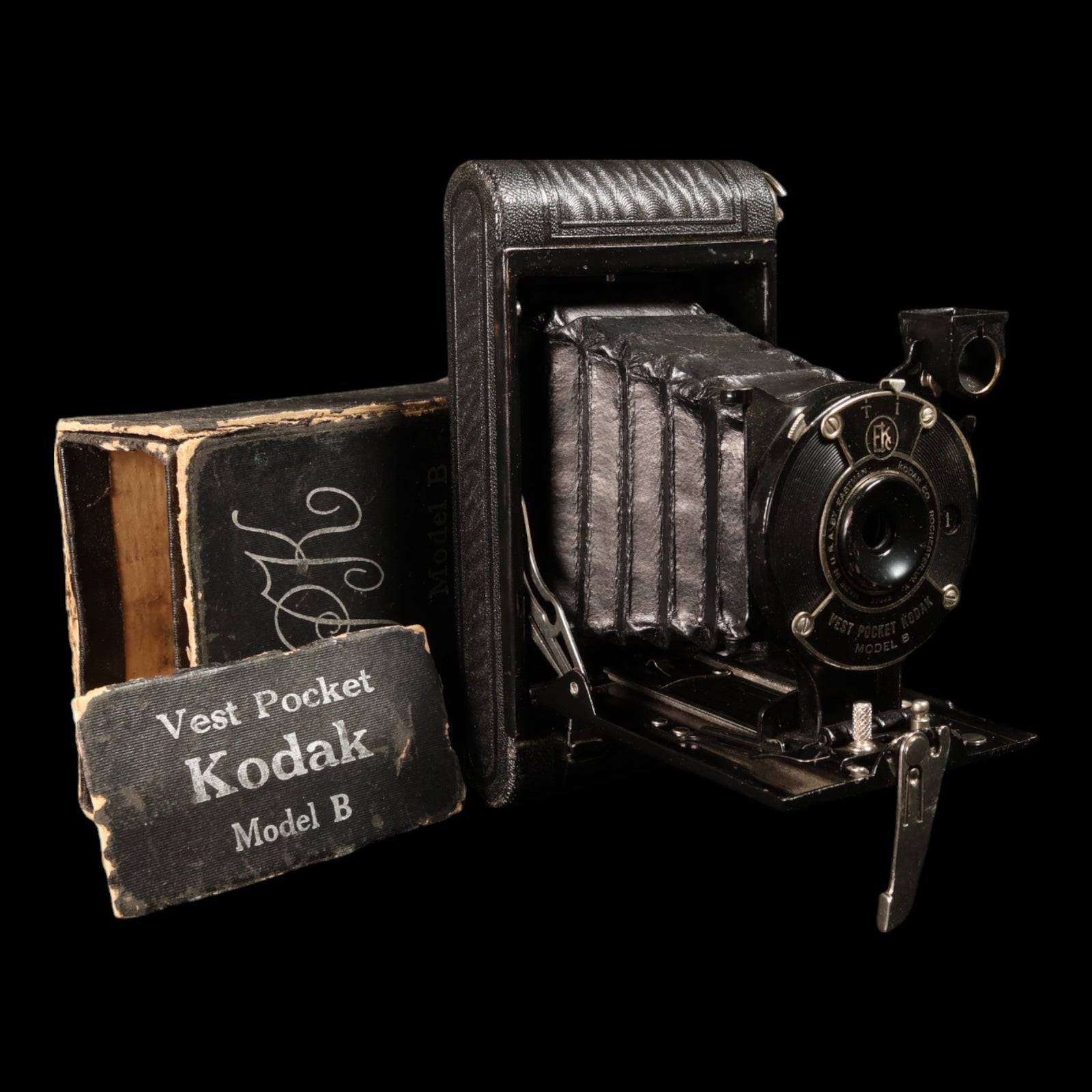 Vest Pocket Kodak Model B, With Box - 1925 to 1934 - Antique Camera