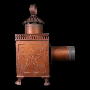 Magic Lantern (Functional), Edouard Lapierre Co., Five Slides Included - c. 1860 to 1870 - France
