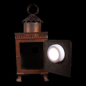 Magic Lantern (Functional), Edouard Lapierre Co., Five Slides Included - c. 1860 to 1870 - France
