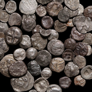 Greek Fractional Silver Coins (Group of Three) - c. 500 to 300 BCE - Ancient Greek Cities