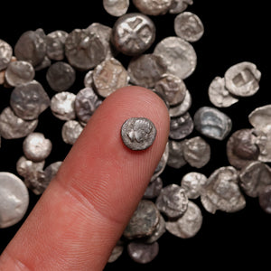 Greek Fractional Silver Coins (Group of Three) - c. 500 to 300 BCE - Ancient Greek Cities