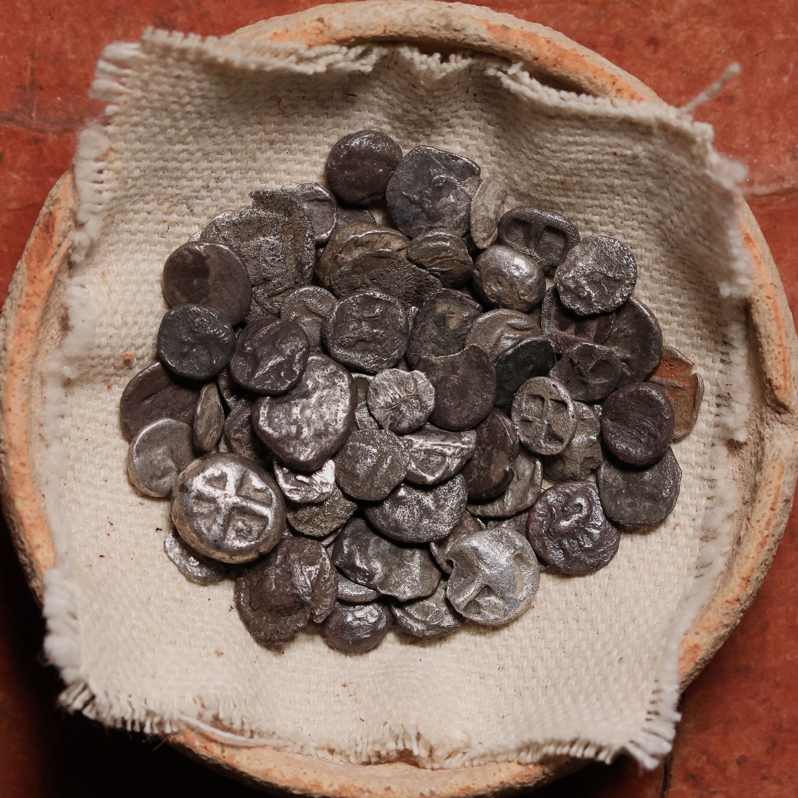 Greek Fractional Silver Coins (Group of Three) - c. 500 to 300 BCE - Ancient Greek Cities