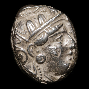 Attica, City of Athens, AR Tetradrachm, Owl & Athena - c. 393 to 294 BCE - Ancient Greece