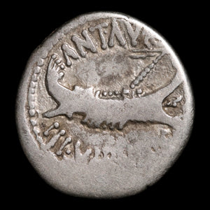 Roman Republic, Mark Antony, AR "Legionary Denarius" - 32 to 31 BCE - Roman Republic