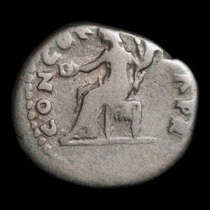 Rome, Emperor Vitellius (Rare, "Year of Four Emperors"), AR Denarius, Concordia (Goddess of Agreement) - 69 CE - Roman Empire