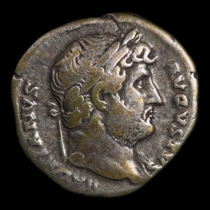 Rome, Emperor Hadrian, AR Denarius, Goddess of Victory - 126 to 127 CE - Roman Empire