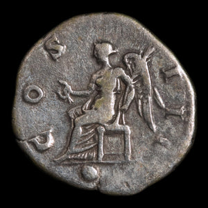 Rome, Emperor Hadrian, AR Denarius, Goddess of Victory - 126 to 127 CE - Roman Empire