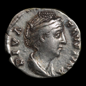 Rome, Empress Faustina the Elder, AR Denarius, Aeternitas (Eternity) - 141 CE - Roman Empire