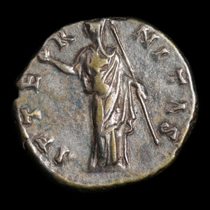 Rome, Empress Faustina the Elder, AR Denarius, Aeternitas (Eternity) - 141 CE - Roman Empire