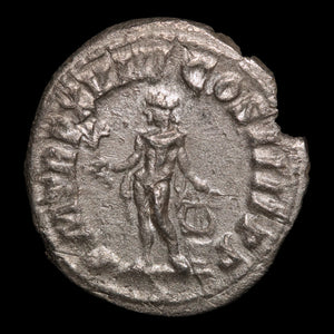 Rome, Emperor Caracalla, AR Denarius, Apollo (Major Greek God) - 215 CE - Roman Empire