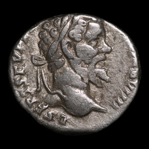 Rome, Emperor Septimius Severus, AR Denarius, Liber (God of Wine) - 197 CE - Roman Empire