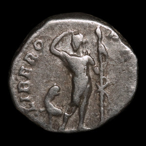 Rome, Emperor Septimius Severus, AR Denarius, Liber (God of Wine) - 197 CE - Roman Empire