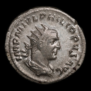 Rome, Emperor Philip the Arab, AR Antoninianus, Aequitas (Justice) - 244 to 247 CE - Roman Empire