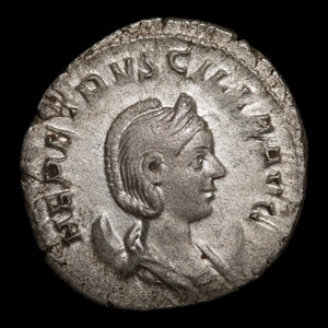 Rome, Empress Herennia Etruscilla, AR Antoninianus, Pudicitia (Goddess of Chastity) - 249 to 251 CE - Roman Empire
