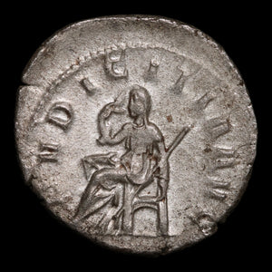 Rome, Empress Herennia Etruscilla, AR Antoninianus, Pudicitia (Goddess of Chastity) - 249 to 251 CE - Roman Empire