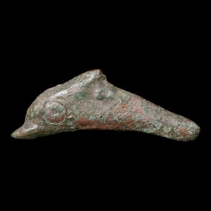 Sarmatia, City of Olbia, Cast Bronze Dolphin Currency - c. 500 to 300 BCE - Greek World
