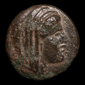 Thessaly, City of Pelinna, AE Unit, Mantho & Horseman - c. 306 to 197 BCE - Ancient Greece