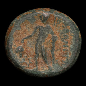 Thrace, City of Maroneia, Bronze Unit, Dionysus (Greek God of Wine) - c. 200 to 100 BCE - Ancient Greece