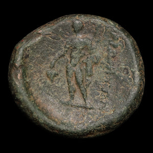 Thrace, City of Maroneia, Bronze Unit, Dionysus (Greek God of Wine) - c. 200 to 100 BCE - Ancient Greece