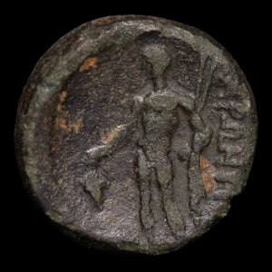 Thrace, City of Maroneia, Bronze Unit, Dionysus (Greek God of Wine) - c. 200 to 100 BCE - Ancient Greece